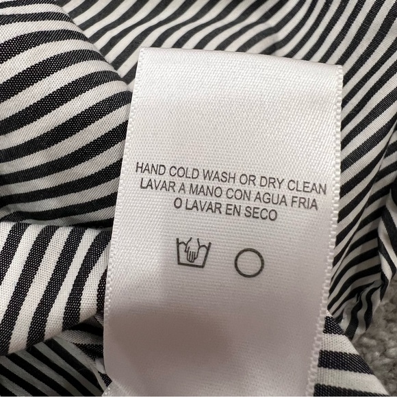 Dylan Gray Stripe Cotton Poplin Button Down Shirt Dress Women’s XS - Picture 6 of 9